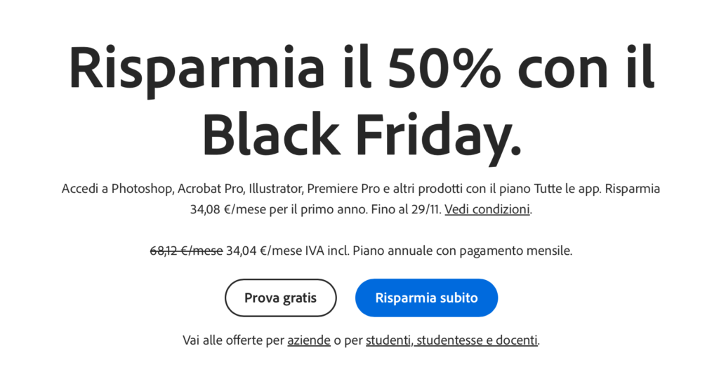 Adobe-1024x540 Le offerte per il Black Friday nei software fotografici